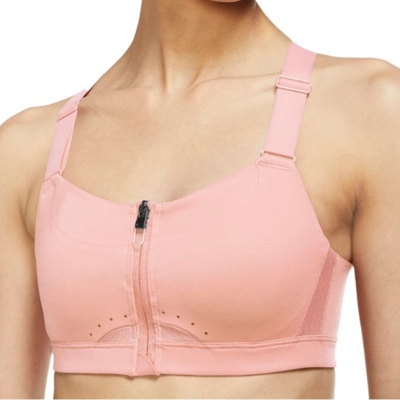 Nike Women's Dri-FIT Alpha Padded Front-Zip High-Support Sports Bra - Picture 1 of 3